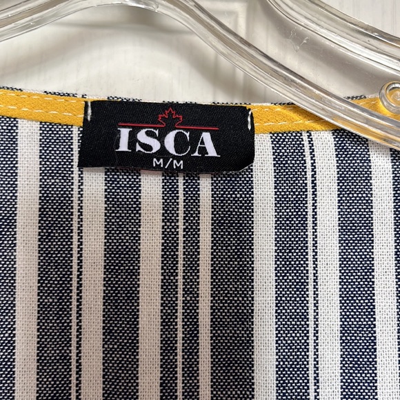 MADE IN CANADA LINEN BLEND short sleeve blazer/overcoat - Picture 3 of 4